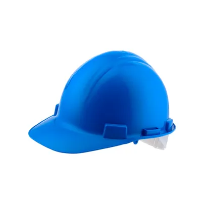 CASCO SEGURIDAD AZUL PLÁSTICO