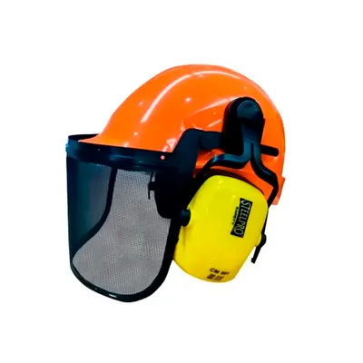 CASCO MOTOSIERRISTA NARANJO
