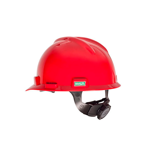 CASCO MSA V-GARD ROJO