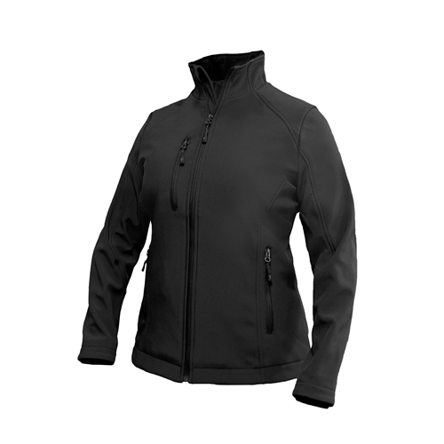 CHAQUETA SOFTSHELL RHELMU DAMA NEGRO