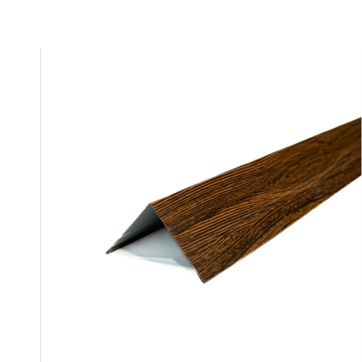PERFIL SIDING METAL ESQUINERO EXTERIOR 3M ROBLE OSCURO