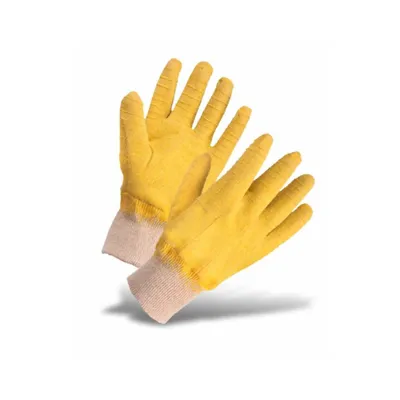 GUANTE ANTICORTE AMARILLO PUÑO TEJIDO