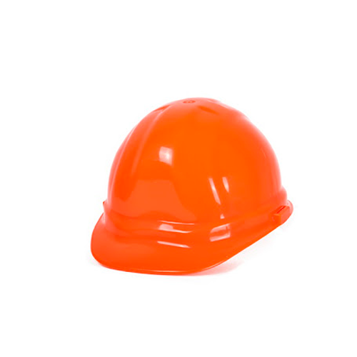 CASCO SEGURIDAD NARANJO PLÁSTICO