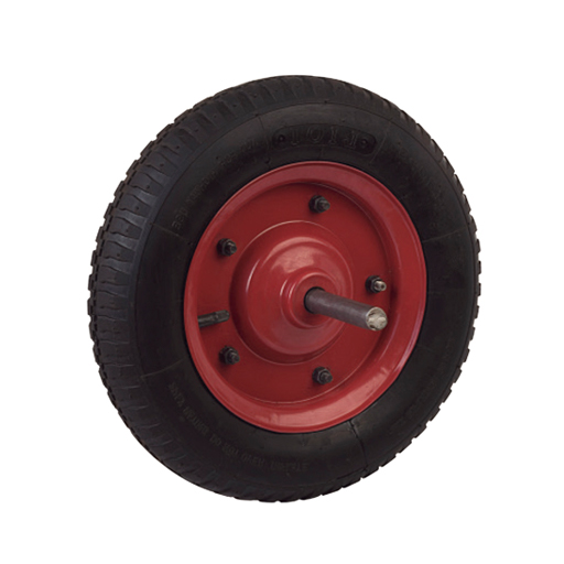 RUEDA CARRETILLA  ROJA PANTANERA 350X8