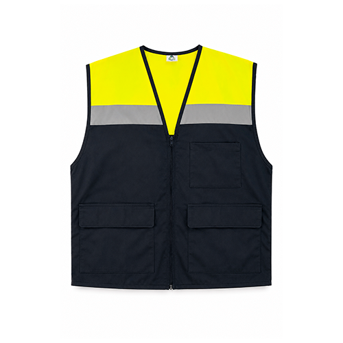 CHALECO GEOLOGO F.ARCAM GABARDINA BICOLOR AMARILLO F- NEGRO