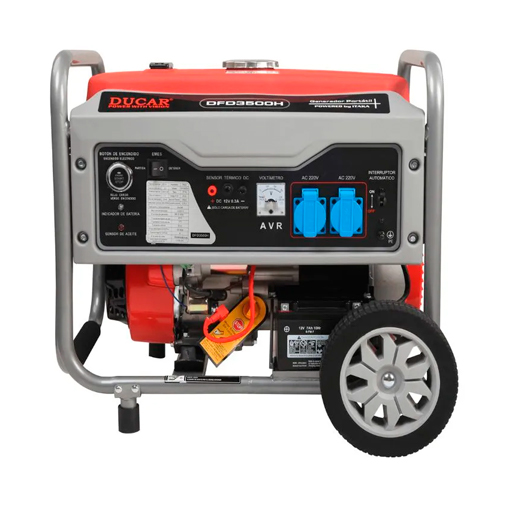GENERADOR ELECTRICO BENCINERO DUCAR 3000W/208 CC MOD. DFD3500H