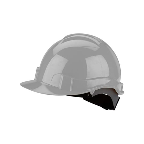 CASCO SEGURIDAD GRIS PLÁSTICO