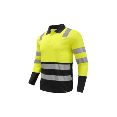 POLERA PIQUE ALTA VISIBILIDAD M/larga (COD:02366)