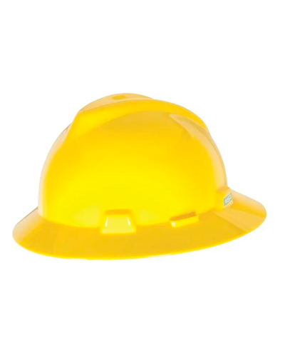 CASCO MSA V-GARD ALA AMARILLO